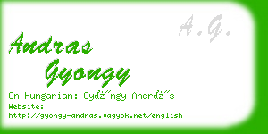 andras gyongy business card